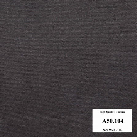 A50.104 Kevinlli V1 - Vải Suit 50% Wool - Xám trơn